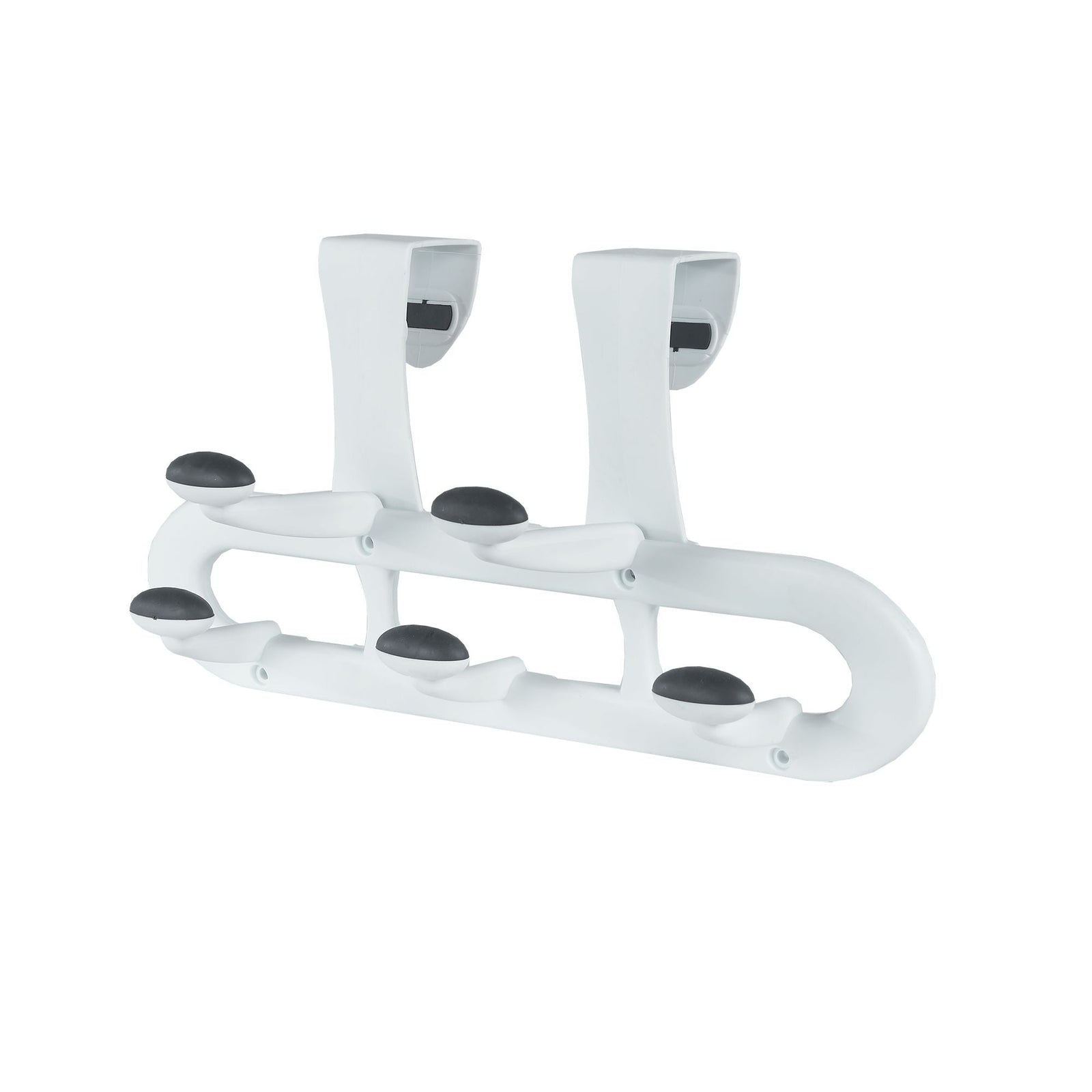 Plastic 5-Hook Over the Door Hook, White, 13-in G1M6 - product image 1
