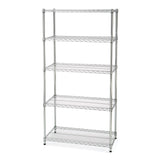 Classics 5-Tier NSF Shelving, 36-in x 18-in x 72-in, Zinc P0I9 - product image 1