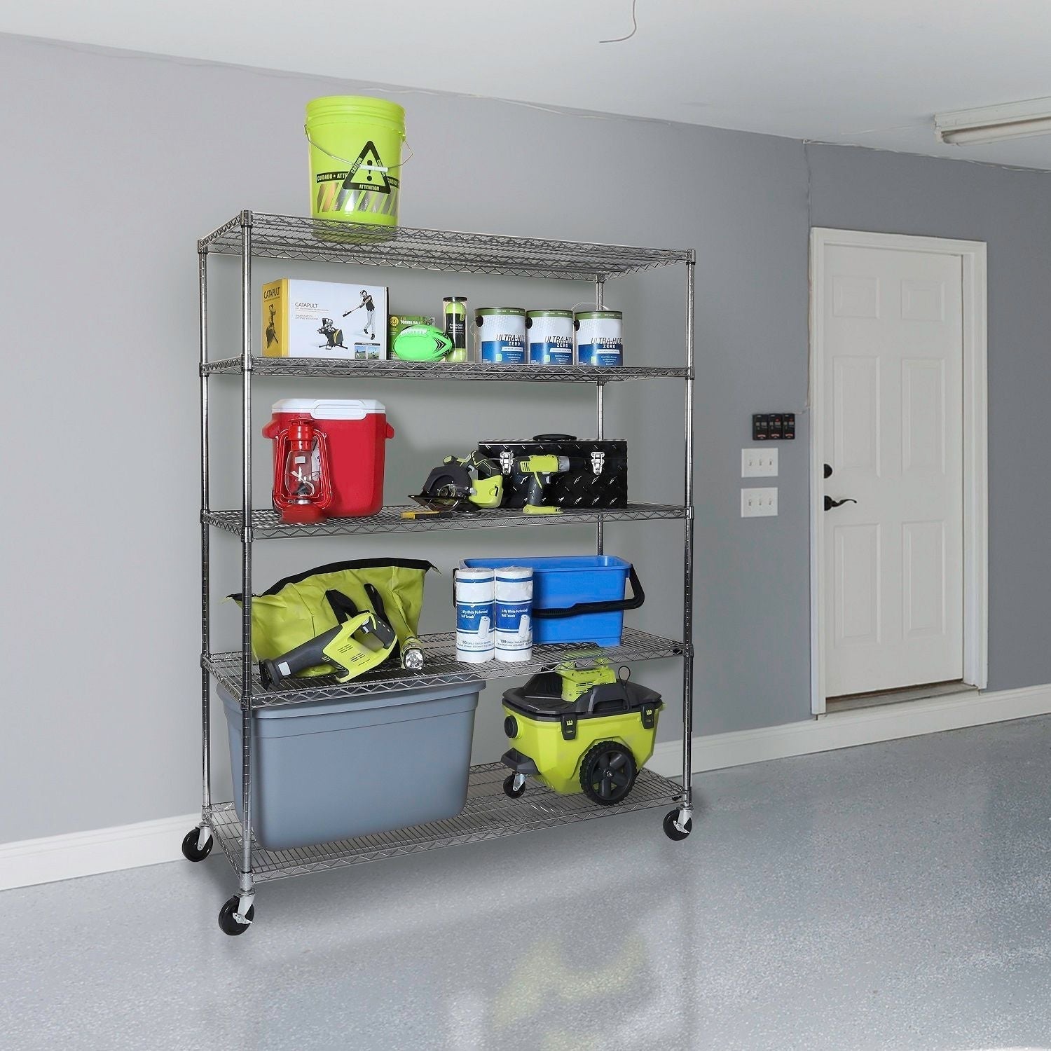 Classics 5-Tier Steel Shelving Rack, 60-in x 24-in x 72-in L0N4 - product image 4