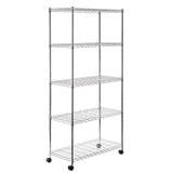 Classics, 5-Tier Steel Wire Shelving, 30-in x 14-in x 60-in, Chrome B1Z3 - product image 1