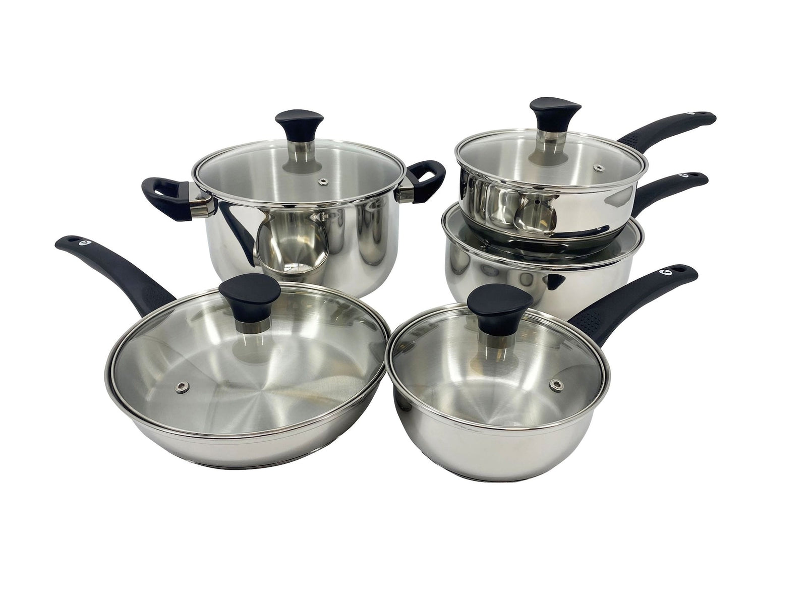 Everyday Series Premium Stainless Steel Cookware Set, Dishwasher & Oven-Safe, 10-pc G2Q4 - product image 2