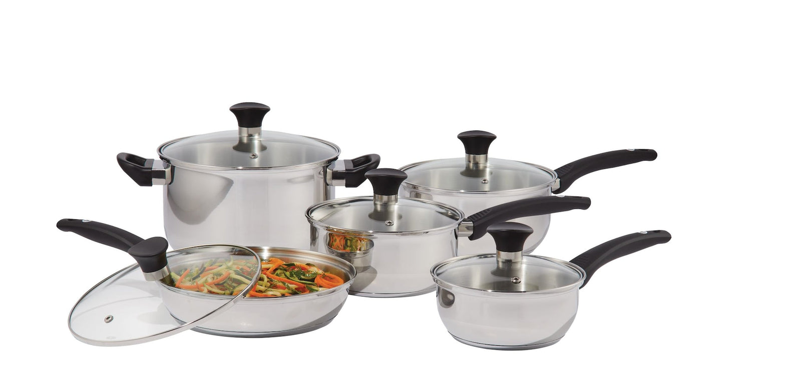 Everyday Series Premium Stainless Steel Cookware Set, Dishwasher & Oven-Safe, 10-pc G2Q4 - product image 5
