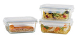 Glass Clip Lid Food Storage Container Set Leakproof, 980-mL, 3 Count V8V6 - product image 1