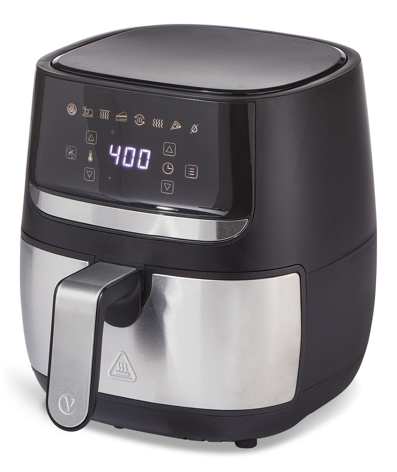 Stainless Steel Non-Stick Air Fryer, 4-qt M8Z0