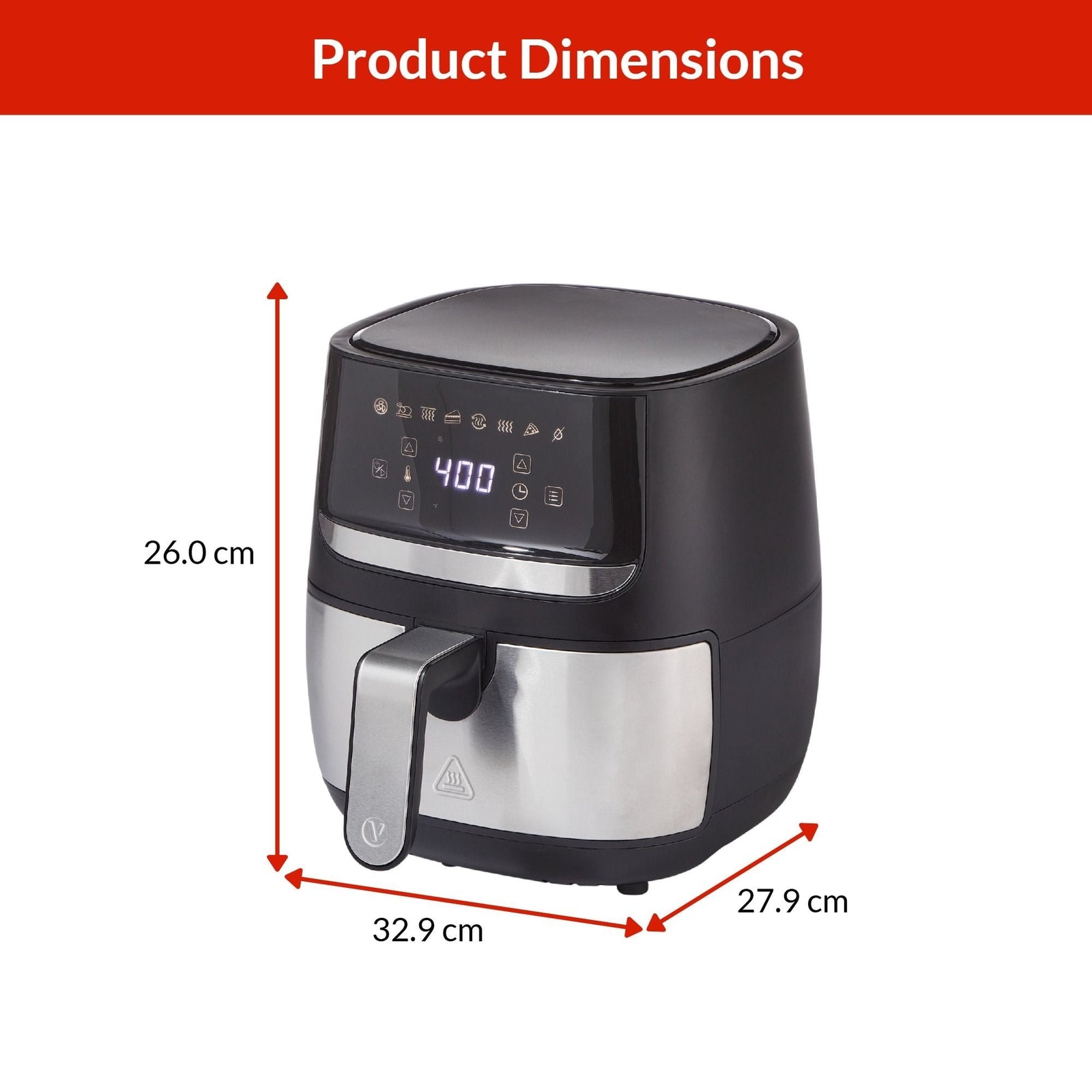 Stainless Steel Non-Stick Air Fryer, 4-qt M8Z0 - product image 4