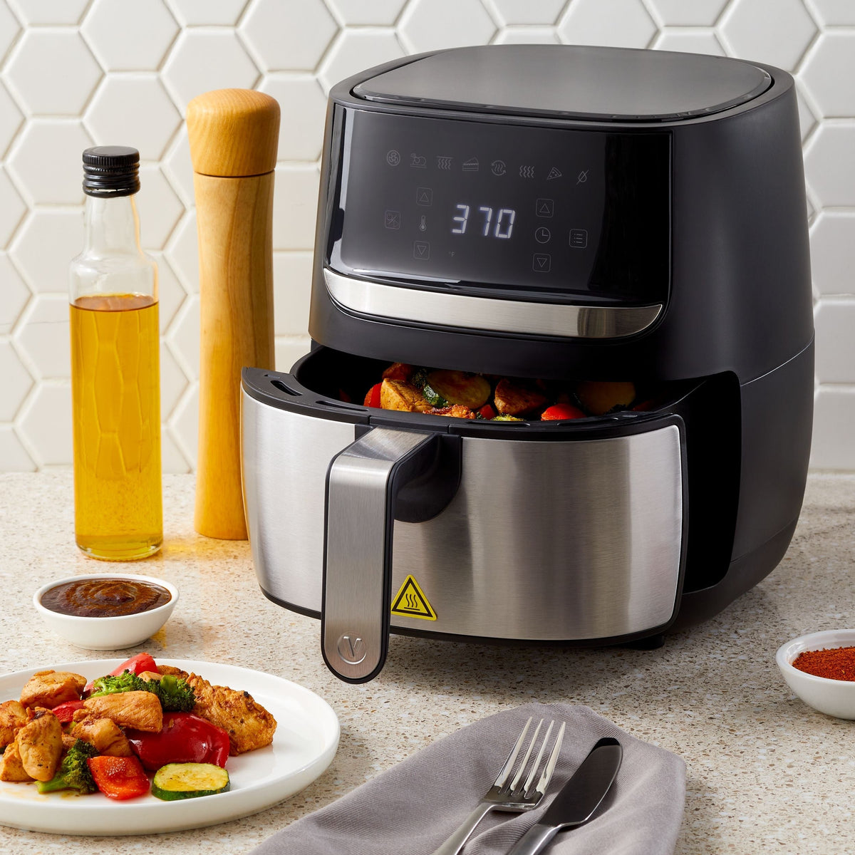 Stainless Steel Non-Stick Air Fryer, 4-qt M8Z0 - product image 5