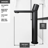 Anvil MatteStone Round White Composite Bathroom Sink/Basin Set with Gotham Faucet and Pop-Up Drain W9E8 - product image 7