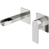 Atticus Brushed Nickel Wall Mount Bathroom Faucet R8C8 - product image 1