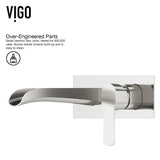 Cornelius Wall Mount Single Handle Bathroom Sink Faucet, WaterSense Certified, Brushed Nickel A9F1 - product image 5