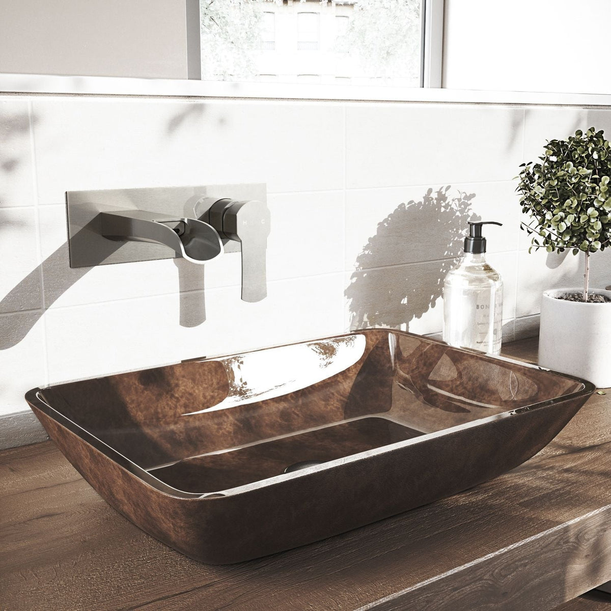 Cornelius Wall Mount Single Handle Bathroom Sink Faucet, WaterSense Certified, Brushed Nickel A9F1 - product image 7