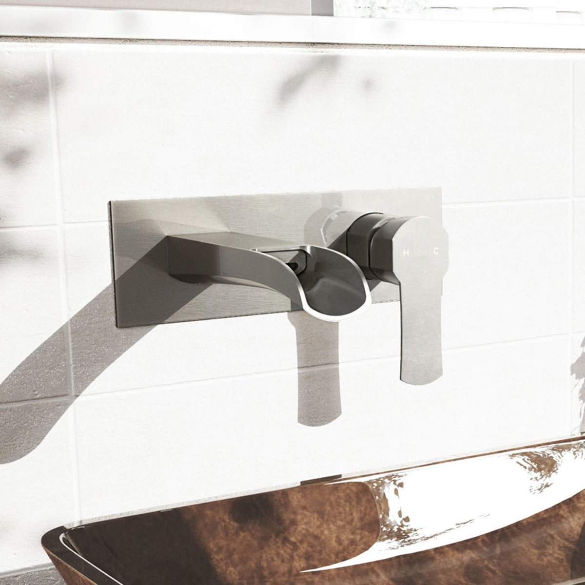 Cornelius Wall Mount Single Handle Bathroom Sink Faucet, WaterSense Certified, Brushed Nickel A9F1 - product image 8