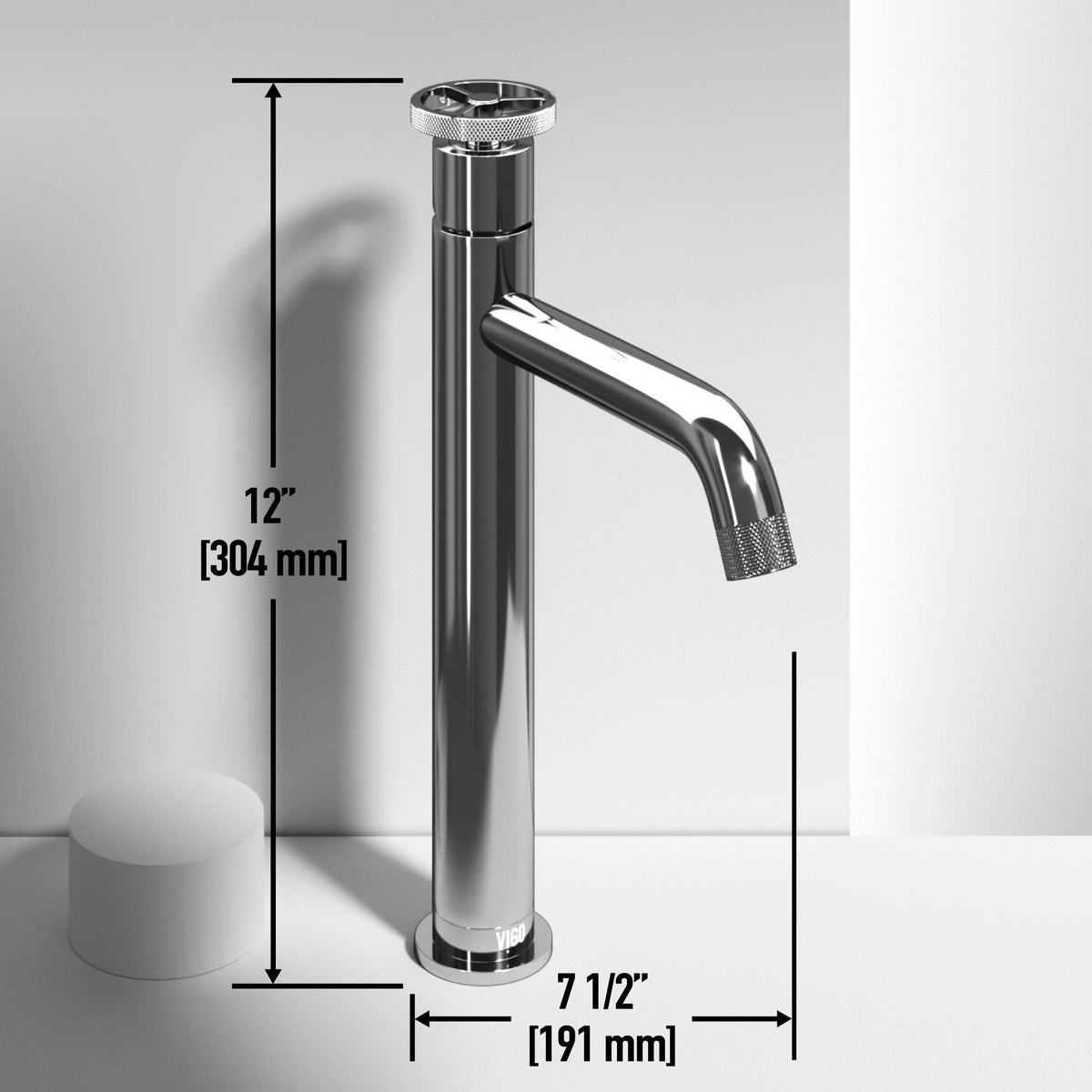 Duomo Gothic ConcretoStone Grey Bathroom Sink/Basin Set with Cass Faucet and Rectangular Vessel T0K2 - product image 3