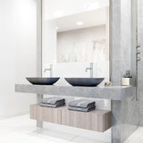 Duomo Gothic ConcretoStone Grey Bathroom Sink/Basin Set with Cass Faucet and Rectangular Vessel T0K2 - product image 7
