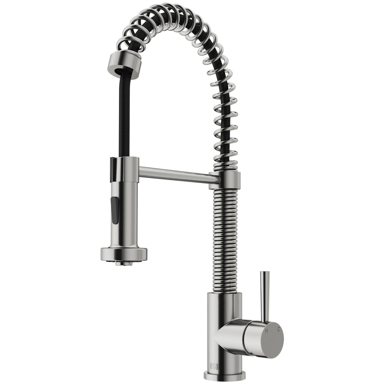 Edison Pull-Down Spray Kitchen Faucet, Stainless Steel G1W9 - product image 1