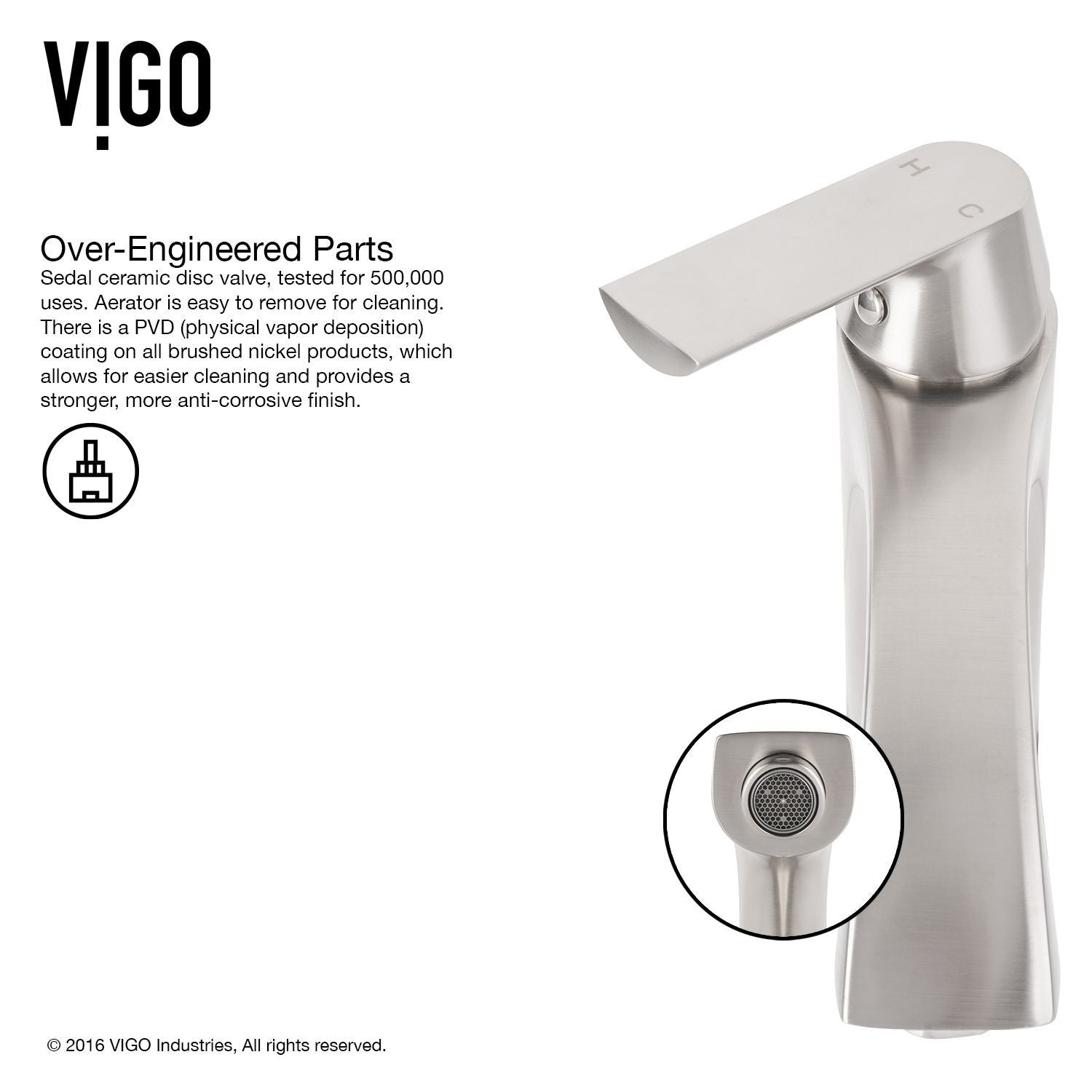 Glass Grey Onyx Bathroom Sink/Basin Set with Linus Faucet and Rectangular Vessel K5C9 - product image 5