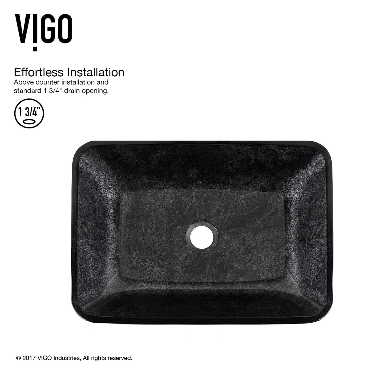 Glass Grey Onyx Bathroom Sink/Basin Set with Niko Faucet and Rectangular Vessel T4N0 - product image 4