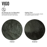 Glass Grey Onyx Bathroom Sink/Basin Set with Niko Faucet and Round Vessel A8N6 - product image 7