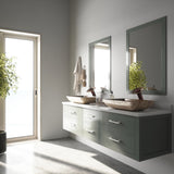 Glass Rectangular Vessel Bathroom Sink/Basin with Rounded Edges & Deep Bowl, Amber Sunset O5Z5 - product image 8