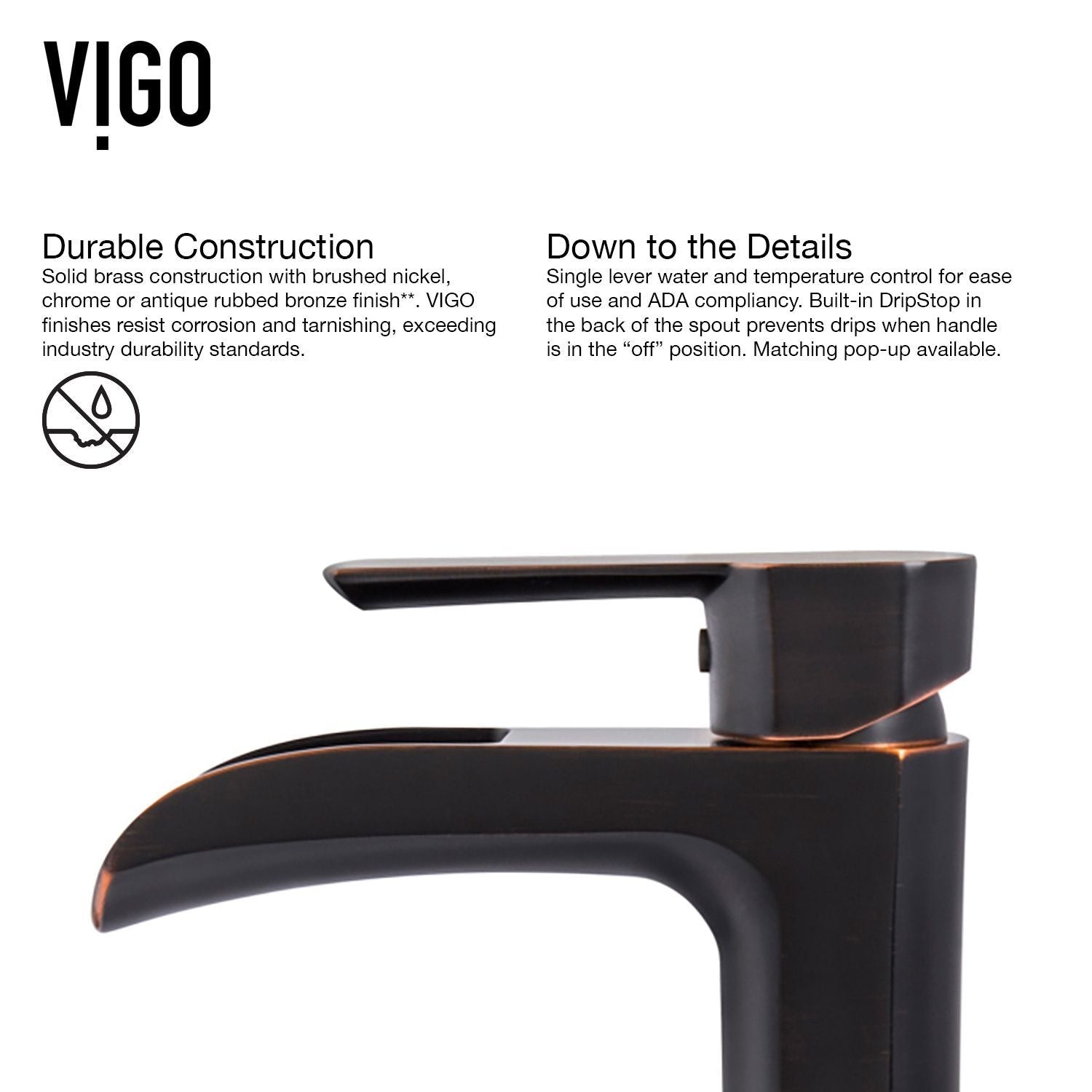 Glass Russet Brown Bathroom Sink/Basin Set with Niko Faucet and Round Vessel H7G0 - product image 6