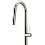 Greenwich Single Handle Pull Down Sprayer Kitchen Faucet with Deck Plate, Stainless Steel O9D7 - product image 1