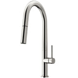Greenwich Single Handle Pull Down Sprayer Kitchen Faucet with Deck Plate, Stainless Steel U3N3 - product image 2