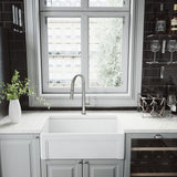Greenwich Single Handle Pull Down Sprayer Kitchen Faucet with Deck Plate, Stainless Steel U3N3 - product image 7