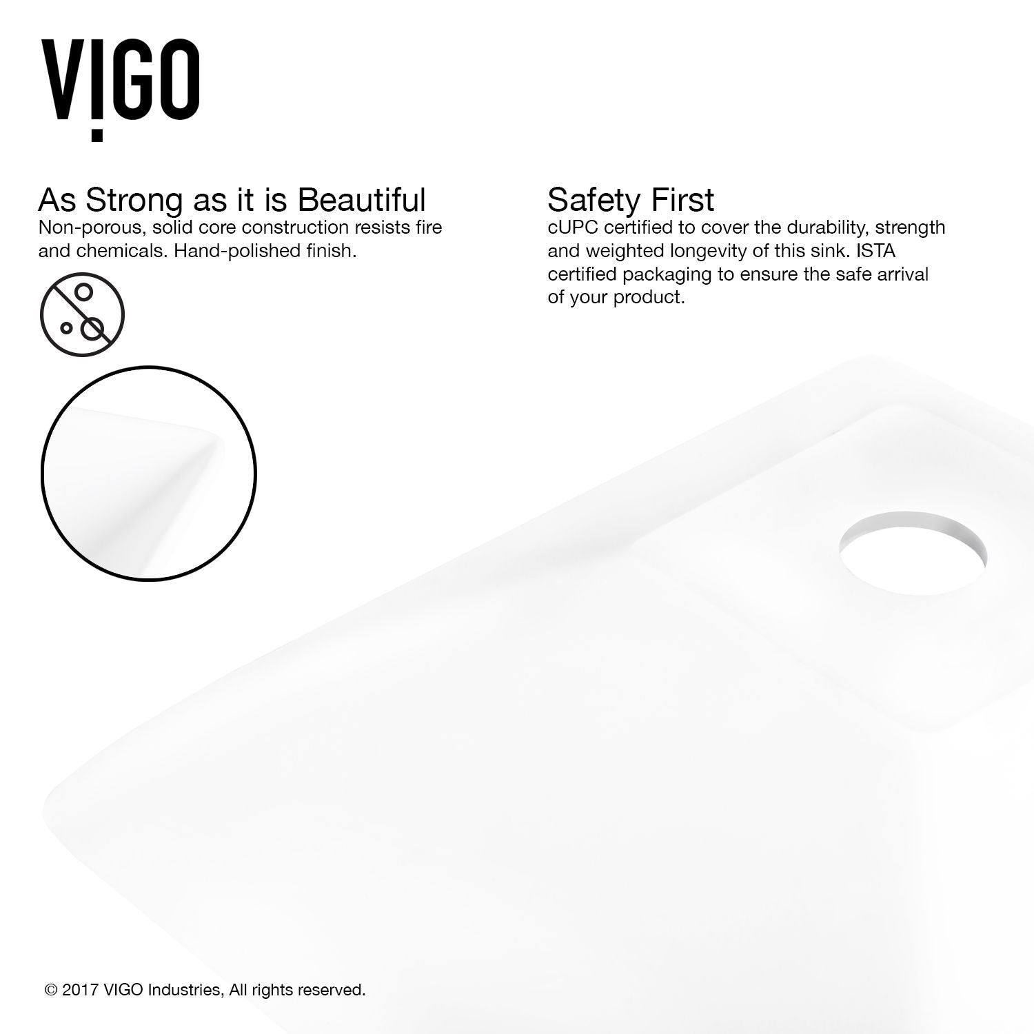 Hibiscus Matte Stone Round Vessel Bathroom Sink/Basin, Above-Counter Installation, White Q1J0 - product image 2