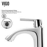 Linus Single Handle Vessel Sink Bathroom Faucet, Chrome H7M0 - product image 8