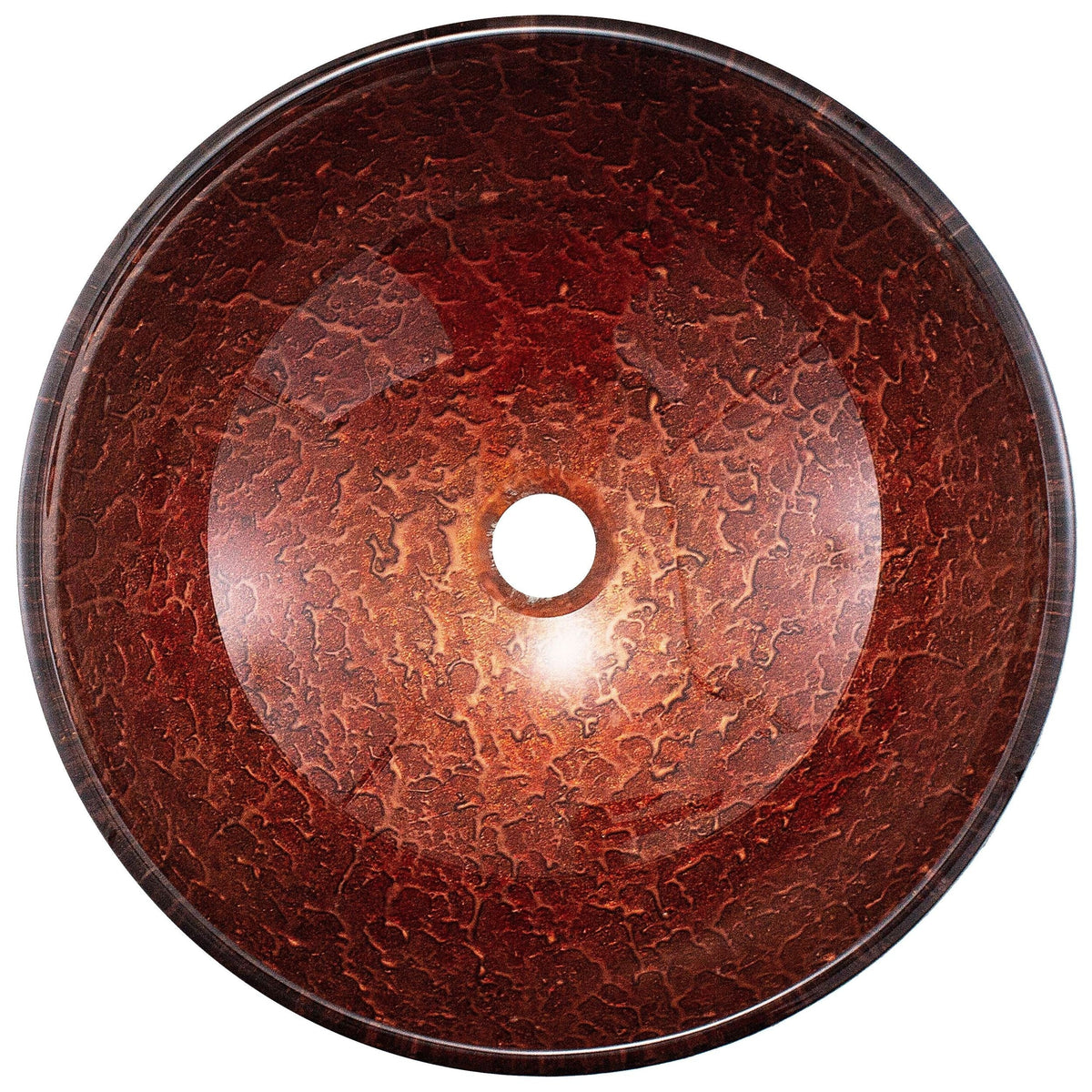 Mahogany Moon Glass Vessel Bathroom Sink X5H3 - product image 2