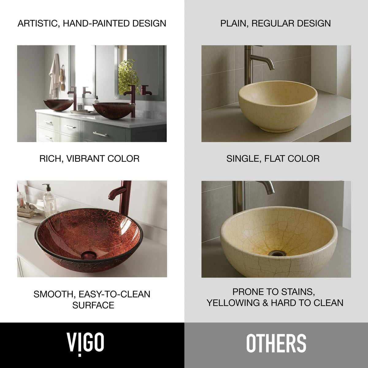 Mahogany Moon Glass Vessel Bathroom Sink X5H3 - product image 3