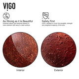 Mahogany Moon Glass Vessel Bathroom Sink X5H3 - product image 4