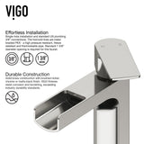 Marigold MatteStone Matte White Bathroom Sink/Basin Set with Amada Faucet and Rectangular Composite Vessel J9U3 - product image 7