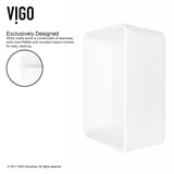 Marigold MatteStone White Bathroom Sink/Basin Set with Niko Faucet and Rectangular Composite Vessel T1I2 - product image 2
