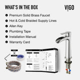 Niko Single Handle Vessel Sink Bathroom Faucet with Deck Plate, Brushed Nickel K0Y5 - product image 4