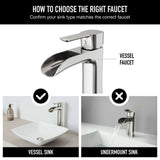 Niko Single Handle Vessel Sink Bathroom Faucet with Deck Plate, Brushed Nickel K0Y5 - product image 7