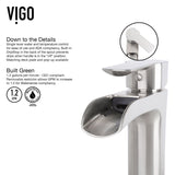 Niko Single Handle Vessel Sink Bathroom Faucet with Deck Plate, Brushed Nickel K0Y5 - product image 8
