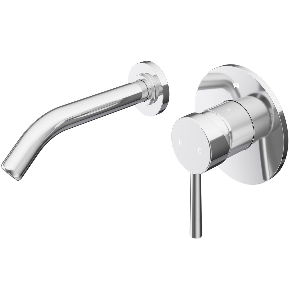 Olus Wall Mount Single Lever Bathroom Sink Faucet, WaterSense Certified, Chrome S4H3 - product image 1