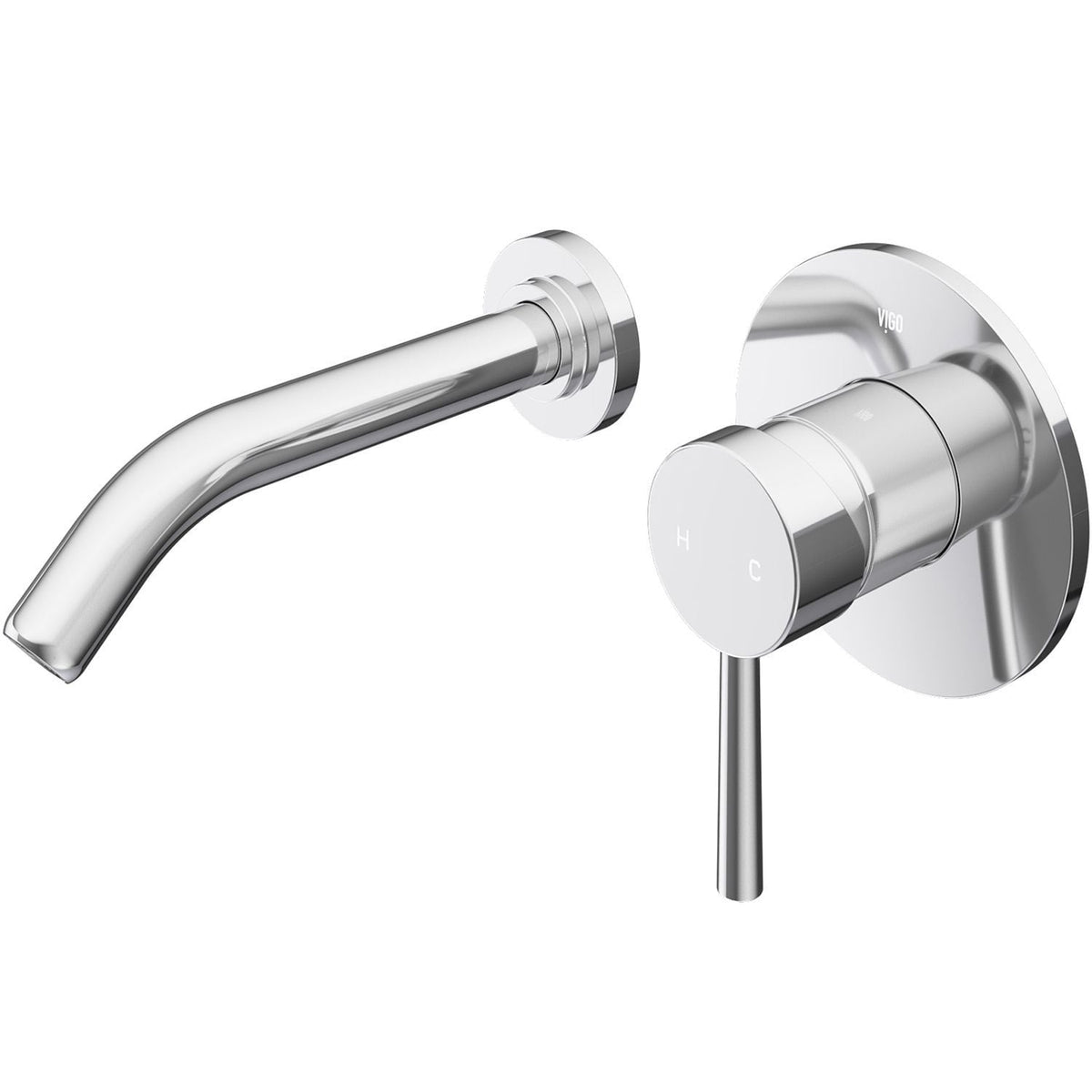 Olus Wall Mount Single Lever Bathroom Sink Faucet, WaterSense Certified, Chrome S4H3 - product image 2