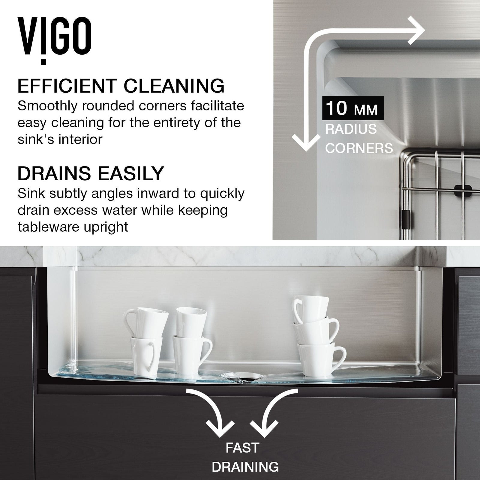 Oxford Single Farmhouse Kitchen Sink, 36-in x 21-in L8X5 - product image 2