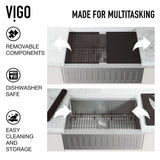 Oxford Single Farmhouse Kitchen Sink, 36-in x 21-in L8X5 - product image 6