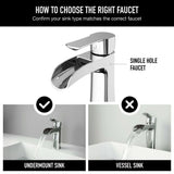 Paloma Single Handle Single Hole Bathroom Sink Faucet, WaterSense Certified, Chrome E9Q1 - product image 3