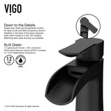Paloma Single Handle Single Hole Bathroom Sink Faucet, WaterSense Certified, Matte Black R0G4 - product image 5
