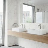 Petunia Matte Stone Rectangular Composite Vessel Bathroom Sink/Basin with Rounded Edges & Deep Bowl, White M0Y5 - product image 7