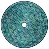 Round Glass Vessel Bathroom Sink/Basin with Scratch-Resistant Surface, Oceania M2A3 - product image 2