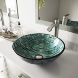 Round Glass Vessel Bathroom Sink/Basin with Scratch-Resistant Surface, Oceania L8J8 - product image 5