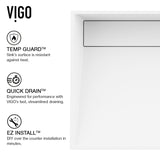 Starr Modern MatteStone 23x15-in Deep White Bathroom Sink/Basin with Rectangular Vessel Z0C2 - product image 4