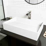 Starr Modern MatteStone 23x15-in Deep White Bathroom Sink/Basin with Rectangular Vessel Z0C2 - product image 8