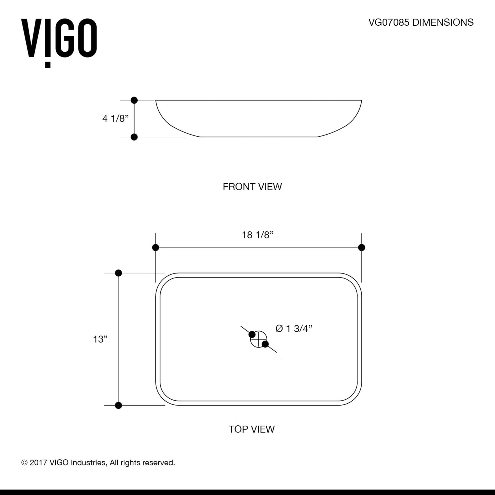 Titanium Glass Slate Grey Bathroom Sink/Basin Set with Niko Faucet and Rectangular Vessel N1N8 - product image 7