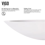 Wisteria MatteStone White Bathroom Sink/Basin Set with Apollo Faucet and Oval Composite Vessel X5R0 - product image 5