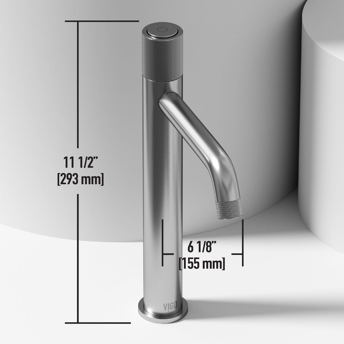Wisteria MatteStone White Bathroom Sink/Basin Set with Apollo Faucet and Oval Composite Vessel X5R0 - product image 8